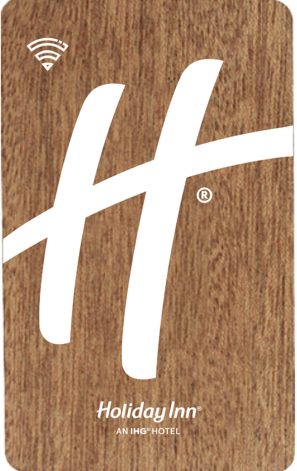 Holida Inn Hotel Wooden Card